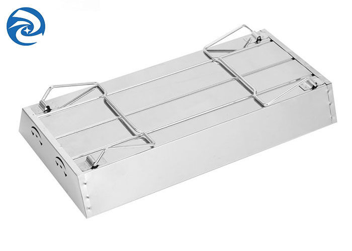 SS403 draagbare Roestvrij staalgrill 17,7 ' x9 ' x2.4“ 2 tot 4 mensen
